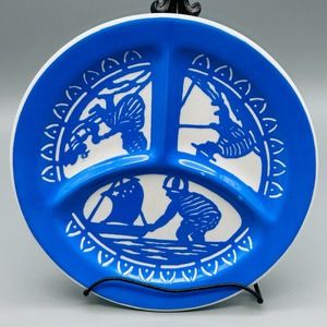 Villaroy and Boch Dresden Saxony Antique Child’s Divided Plate # 6823